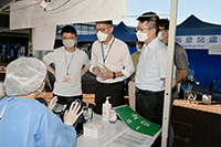 Secretary for Health inspects testing workflow at Shenzhen Bay Control Point (with photos)